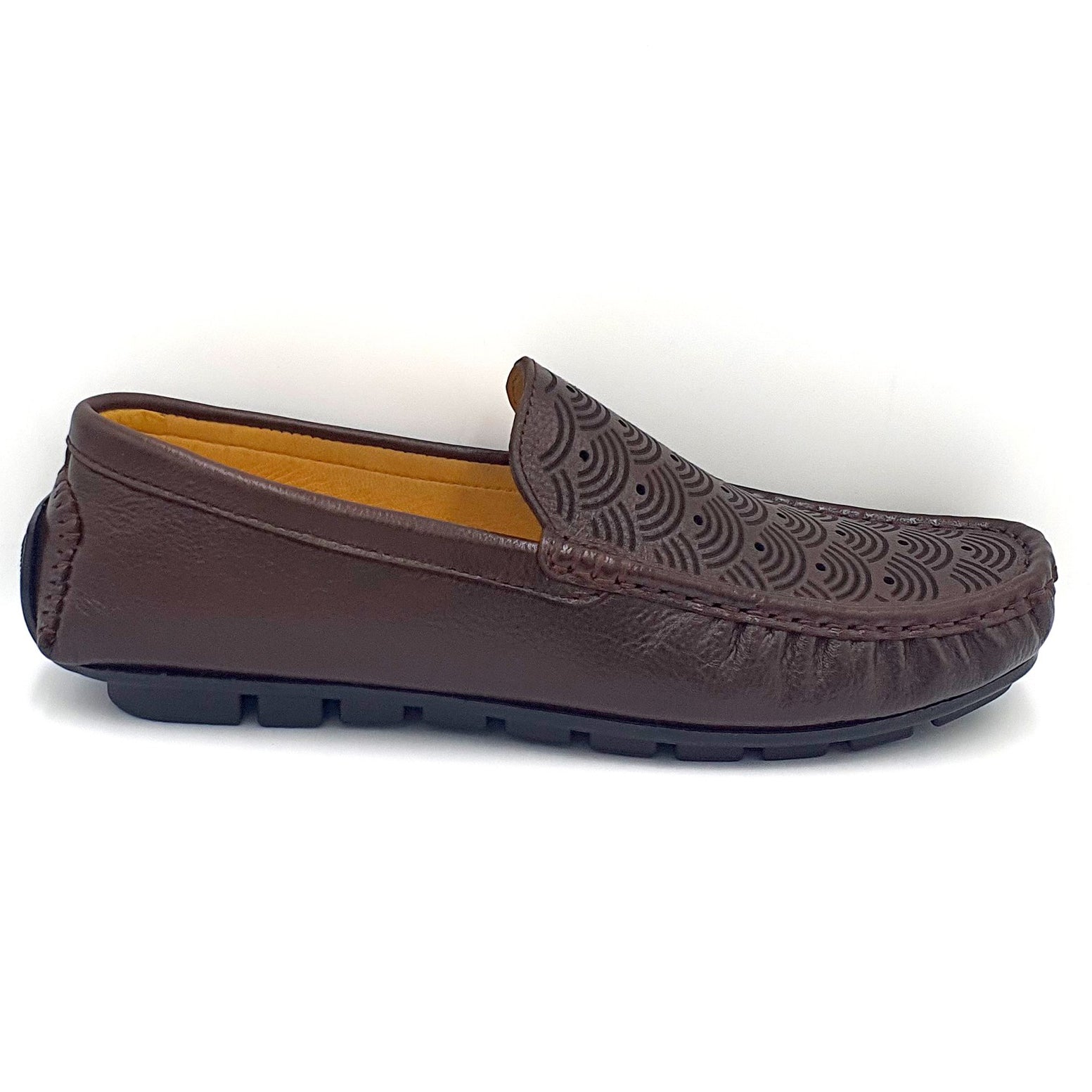 Mens Black/Brown Loafer ES-12 (706) (Brown)