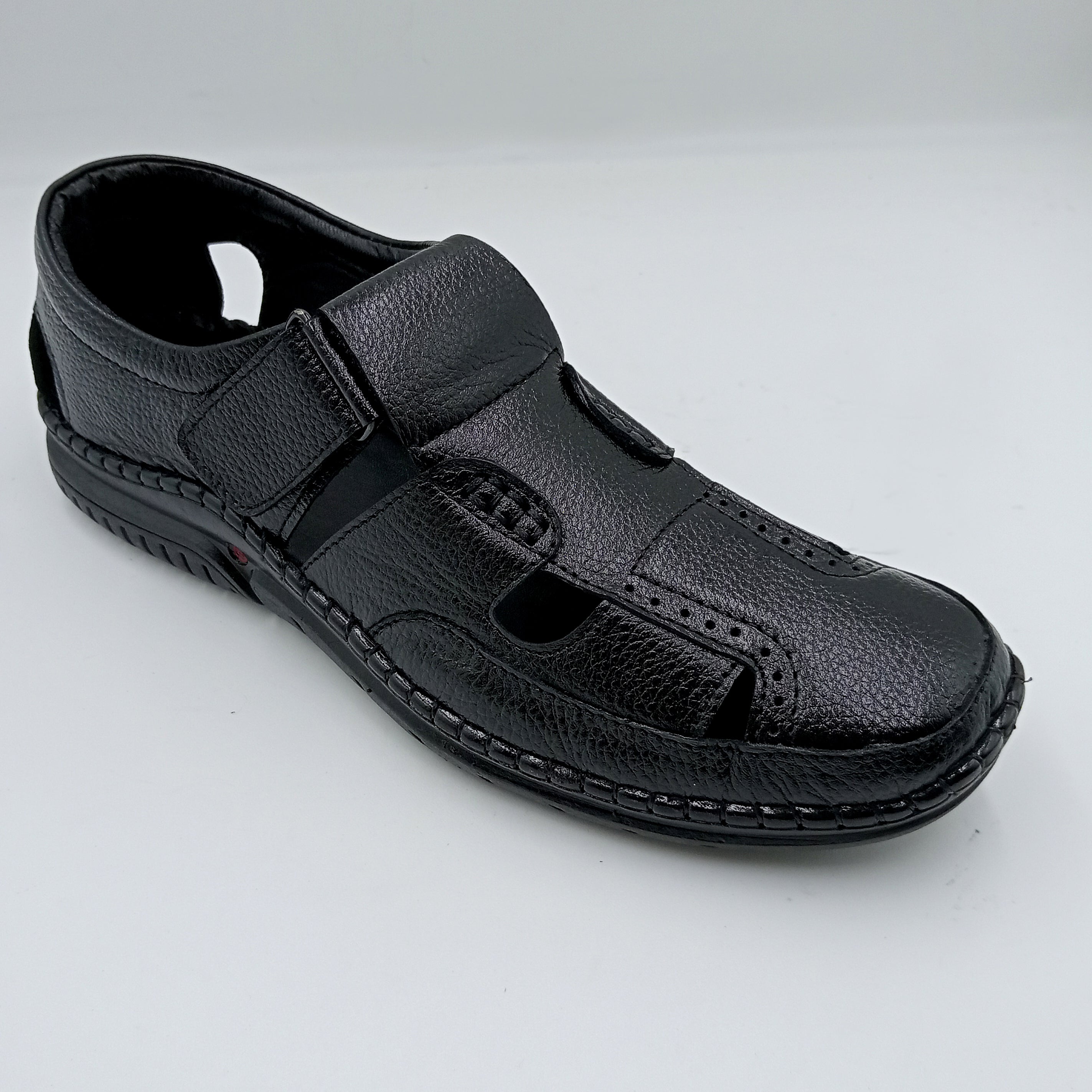 Mens Cycle Shoes ES-1013 (Black)